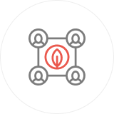 효율적인 경영으로 적정한 조직 icon